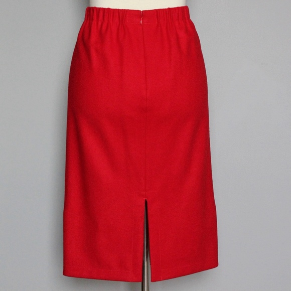 SOLD——— NINA 3 Pc Skirt Top Cardigan Set Wool & Cashmere - Picture 4 of 8